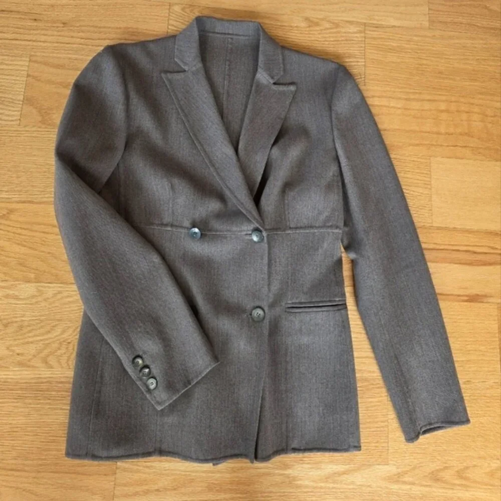 Gucci, Tom Ford Era, Double Breasted Italian Wool Tailored Blazer Jacket